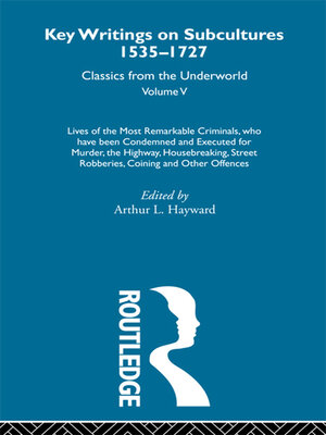 cover image of Lives of the Most Remarkable Criminals--who have been condemned and executed for murder, the highway, housebreaking, street robberies, coining or other offences